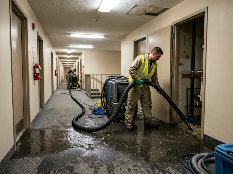multi-unit-apartment-hallway-f-005 — frequently asked questions, Emergency Burst Pipe Water Extraction & Removal in Lake Elm…